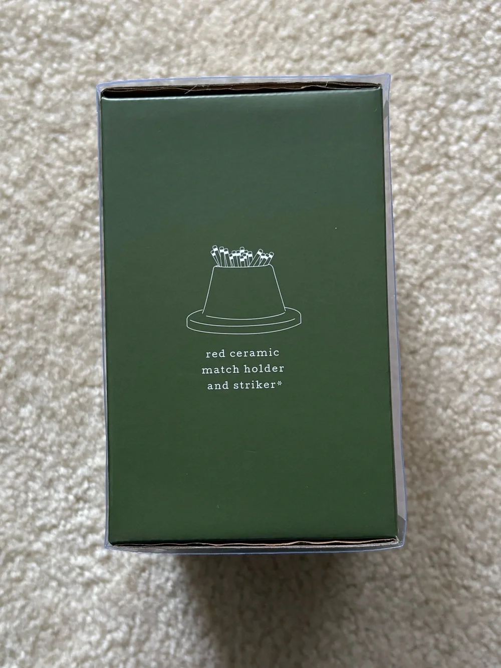 NWT Paddywax for Crate&Barrel Mr. Kringle Ceramic Candle.